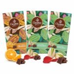 Dark Rose Pistachio & Dark Orange Chocolate Bar (Pack of 3) 72 gm-front-Chocolian Bakers