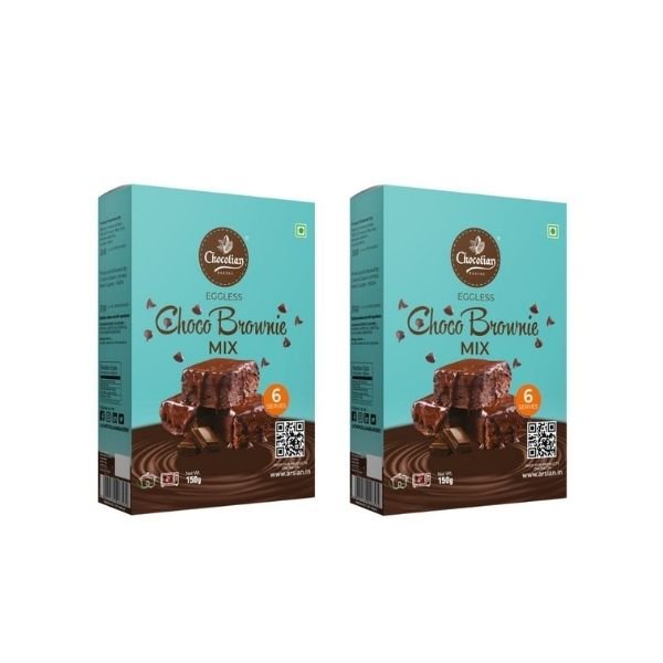 Choco Brownie Cake Mix 150 gm (Combo)-front-Chocolian Bakers
