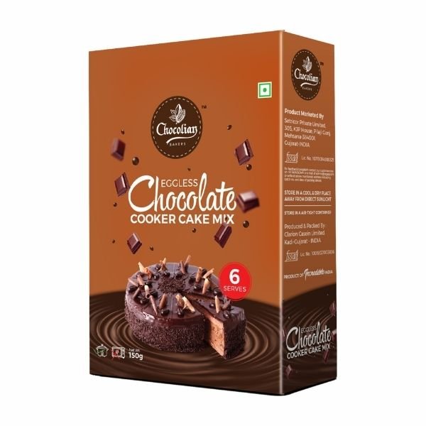 Eggless Chocolate Cooker Cake Mix Powder 450 gm-front-Chocolian Bakers