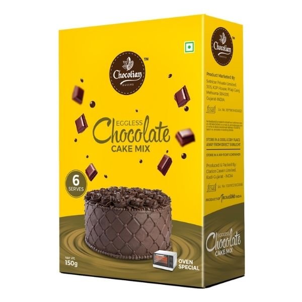 Chocolate Oven Cake Mix 150 gm-front-Chocolian Bakers