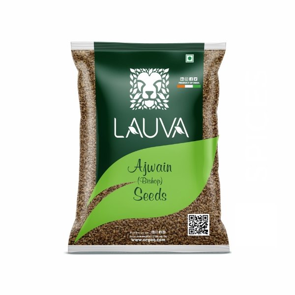 Natural Ajwain/Carom/Bishop Seeds 500 gm-front-OrgaQ LAUVA