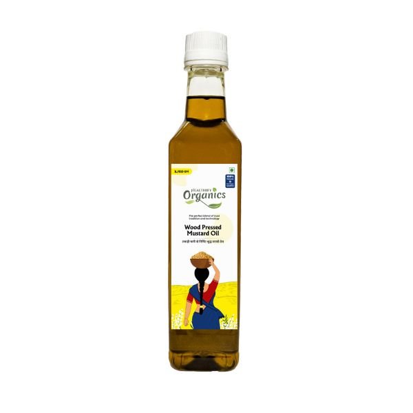 Woodpressed Mustard Oil-front-Healthify Organics
