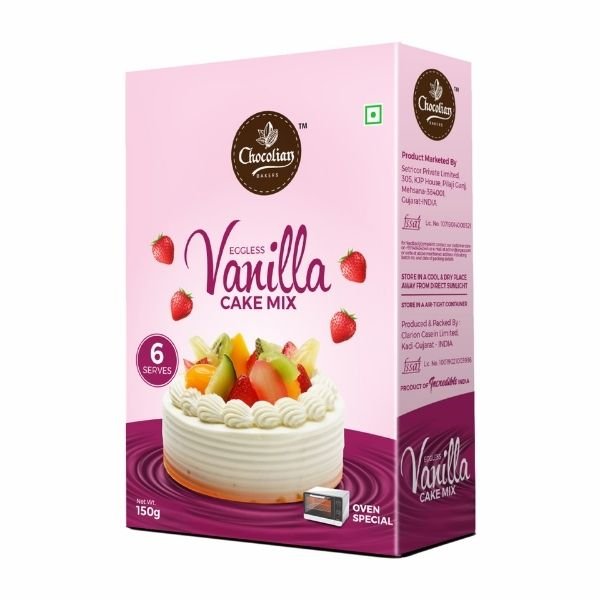 vanilla oven cake mix 150 gm-front-Chocolian Bakers