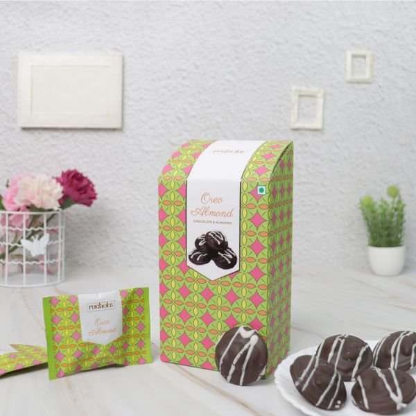 Premium Oreo Almond Chocolate (Set Of 10 )-front-Ruchoks